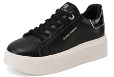 QUEEN HELENA Gymnastikskor plattform strass sneakers dam X31-12, X33 4 Svart, 37 EU