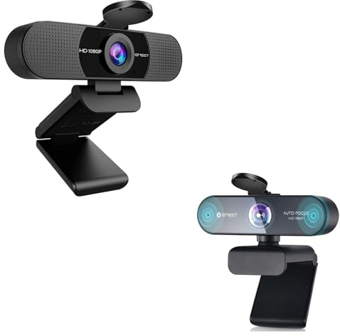 EMEET C960 1080P & NOVA 1080P Webcam - Beide mit Autofokus und Rauschunterdrückungs-Mikrofonen für klare Konferenzen