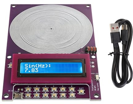 SHOOYIO Generatore di frequenza regolabile 7.83Hz Generatore Caratterizzato Migliora Stabilità e Alimentazione USB Generatore di Frequenza Programmabile