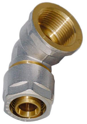 WIROFLEX | Winkel inklusive Adapter | Klemmring | Komplettlösung | Schraubsystem | Fitting 20 mm x 3/4 IG