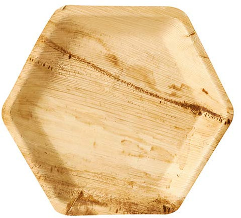 Platos de Hoja de palma - Producto Sostenible Lote con 500 uds./ Aprox. 0,38 Eur por unid. *** PRECIO ESPECIAL PARA EMPRESAS*** Consútenos precios por cantidad. *Envío Gratis*