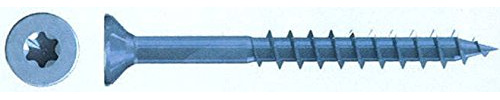 Spanplattenschrauben Reisser Q200 Vi-Port Torx 5,0 x 90 Teilgewinde Senkkopf blau verzinkt TX 25 VE 200 Stück