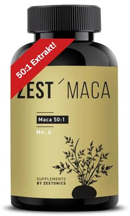 ZEST'MACA:: Gelbes Maca hochdosiert im 50:1 Extrakt - 120 Kapseln