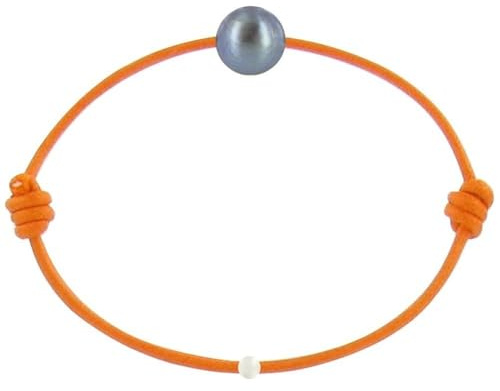 Les POULETTES Bijoux - Bracelet La Perle de Culture Noire des Poulettes - Colors