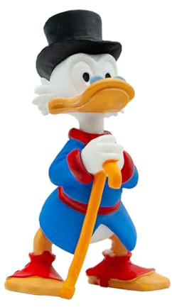 Bullyland 15310 - Spielfigur Walt Disney Dagobert Duck, ca. 7,1 cm, detailgetreu, ideal als kleines Geschenk für Kinder ab 3 Jahren