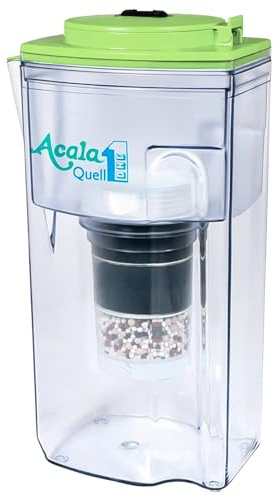 Wasserfilter AcalaQuell® One | grün | Aktivkohle Wasserfilter | Höchste Filterleistung - mehrschichtig | BPA u. BPB frei | ReNaWa® - Technology | Kreiert köstlich schmeckendes, wohltuendes Wasser