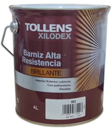 Barniz Alta Resistencia Brillante Interior 4 Lt (Roble Europeo 502)