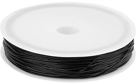 Ideen mit Herz Schmuckband, elastisch, Ø 0,6mm, 20m (schwarz)