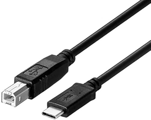USB C Printer Cable Compatible with Microsoft Surface,Acer Chromebook,Samsung Chromebook Laptop,Piano DAC,Midi Controller,Midi Keyboard,Audio Interface,Drum Controller,USB Microphone