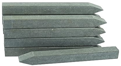 10x Fixing Spikes (39cm), Erdspieße für Flexboard Rasenkante Teichrand | einfache Befestigung der Beeteinfassung mittels Pflock oder Erdspiess in Beeten, Teichen, Wegen