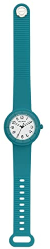 Hip Hop, Hero.Dot, Orologio Donna Peacock, con Cinturino in Silicone Soft Touch Intercambiabile, Pratica Chiusura, Lunetta Bianca con Numeri Neri, Cassa 34mm, Movimento al Quarzo, Color Verde Petrolio