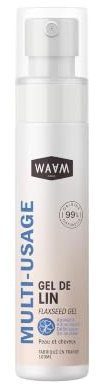 WAAM – Gel de Lin – Definisseur de boucles, Apaisant, Adoucissant – Vegan – 100ml