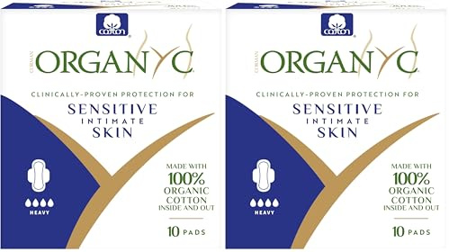 Organyc, Tampons aus 100% zertifizierter Bio-Baumwolle für starke Tage - 10er-Packung (Packung mit 2)