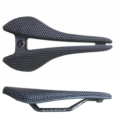 Joxvizx Fahrradsattel mit 3D-Druck, hohl, Bienenstockstruktur, atmungsaktiv, MTB, Kies, Rennrad, Fahrradsitzteile, 6 x 6 mm, leicht, 1-3D-3