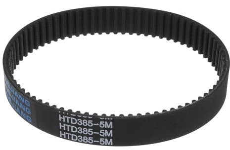 sourcing map HTD5M-385 Gummi Zahnriemen 77 Zähne Geschlossene Schleife Riemenscheibe Zahnriemen 20mm Breite, 385mm Umfang Synchronriemen Gummizahnriemen Keilriemen Antriebsriemen