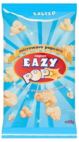 EAZYPOP Microwave Popcorn 85g (Salted Flavour, Pack of 5)