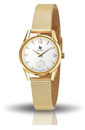 Lip Himalaya 29 Montre Femme Acier Doré Milanais 671609