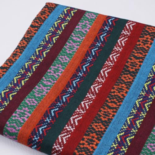 LUMoony Ethnischer exotischer Blumenmuster Stil Möbelstoff1 1m*148cm Vintage Jacquardband DIY dekor Stoff im ethnischen Stil Drucken Stoff Gruppe Polsterstoff Tischdecken Vorhänge Dekostoffe