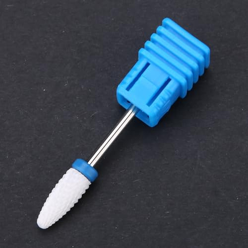 5 Types de Forets à Ongles, Forets pour Manucure, Machine 01 Bits, Outils et Accessoires en Céramique pour Cuticules Crémeuses, Tête de Meulage en Forme de Cylindre en Céramique
