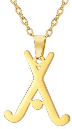 TEAMER Hockey-Halskette Anpassbarer Hockey-Ring Eishockey-Sport-Anhänger Edelstahl Einzigartiger Inspirations-Schmuck für Hockey-Liebhaber Spieler