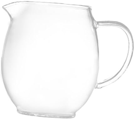 DimyFew Jarra de Leche de Cristal, Diseño Moderno, 300ml 8.5cmx5cm, Individual