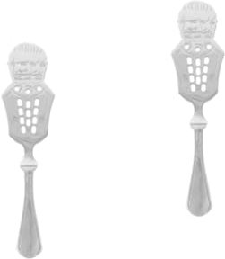 iplusmile 2pcs Hollow Absinthe Spoon Stainless Steel Absinthe Dripper Sugar Spoon Bar Accessory