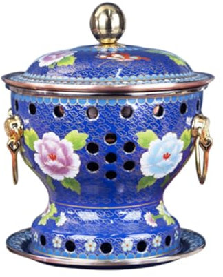 OYWEHECE Hot Pot Durable Jingtai Blue Single Pot Emaille Kleine Topf Essen Wein Topf Haushalt Single Öl Hot Pot Reine Kupfer Topf Hot Pot,G