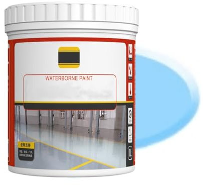 Generic Pintura antideslizante para suelos de concreto para interiores y exteriores, 33.8 onzas líquidas (azul claro)