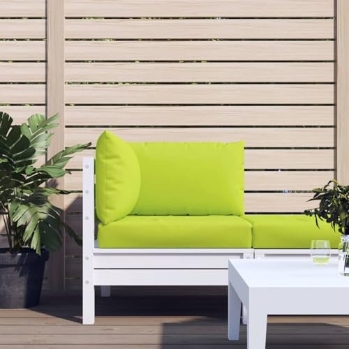 ShGaxin Palettensofa-Auflagen 3 STK Palettenkissen Outdoor, Europaletten Sitzkissen Outdoor, Paletten Rückenkissen, Hellgrün Stoff