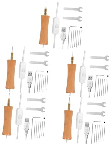 Operitacx 5juegos Taladros Eléctricos Para Joyería Brocas De Herramienta De Perforación Manual Set Completo Para Creaciones De y Joyas