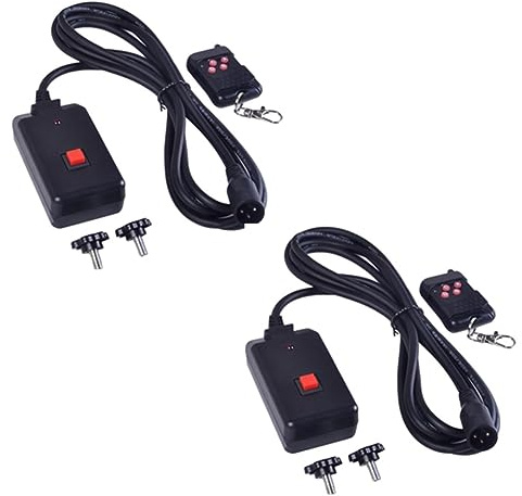 CosyCaya 2 pièces 90-240 VAC 2 en 1 Télécommande sans 3 XLR pour fête DJ scène effet d'éclairage atomique