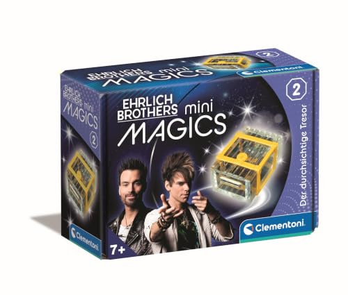 Clementoni Ehrlich Brothers miniMagics Der durchsichtige Tresor Zaubertrick | für Kinder ab 7 Jahren - Mini-Zauberbox als Einstieg in die Magie & Illusion - 59388 von Clementoni
