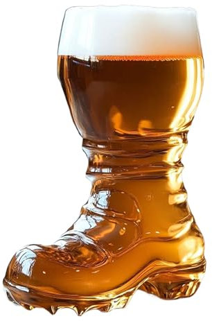 Bota de cerveza de , novedosa taza continental reutilizable de vidrio transparente para beber cerveza de fútbol, taza perfecta para los fanáticos del fútbol y el fútbol