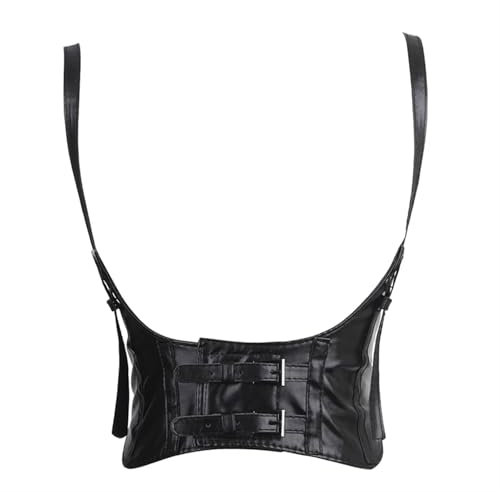 LNNXSZ Korsett GüRtel Mehrere Farbe Übergroßen Weiblichen Taille Unterbrust Korsett Harness Strap Gummi Gürtel Elastische Gürtel Kummerbund for Frauen Dame(Soft Black,Total Length 101cm)