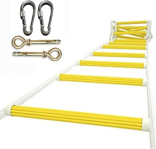 Scala di Corda, Scala di Sicurezza, Scala di Emergenza, Scala di Emergenza antincendio, Scala di Sicurezza antincendio, Scala di Corda Monocolore, 3 metri/10 Piedi