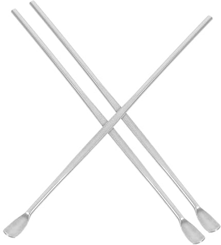 GALPADA Kit 3 Pezzi Cucchiaini per Pulizia Orecchie in Acciaio Inox Resistente e Sicuro Custodia Portatile per Rimozione Cerume e Igiene Auricolare