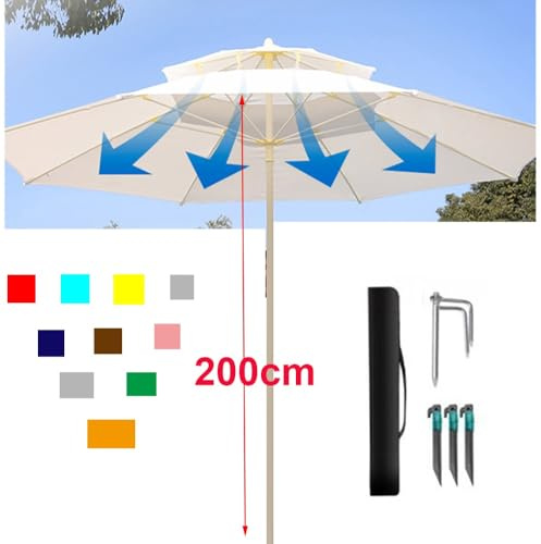 QSPNVFB 3x3m Carré Toile De Rechange Pour Parasol Déporté 8 Côtes Auvent De Parasol De Terrasse, Couverture De Rechange Pour Parasol Piscine Jardin(Taupe,Single top 3 m (10'))