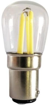 YXJX low voltage bulbs, Lot de 50 ampoules à filament à LED DC12 V E14/B15D 3 W T22 for mini-réfrigérateur, lampe de lustre en cristal(2200K yellow,12V B15)