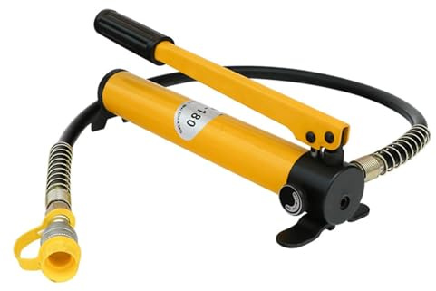 Manual Hydraulic Pump, 5-30 Ton Low Profile Hydraulic Ram Cylinder Power Kit for Mechanical Engineering, Portable Industrial Cylinder