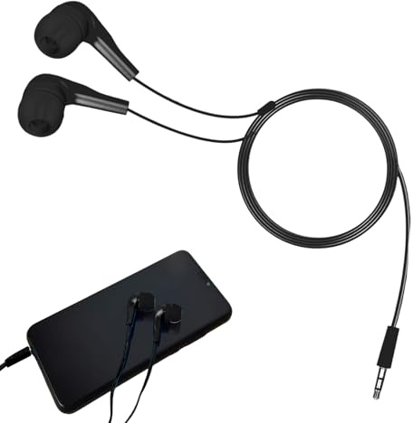 Écouteurs filaires – Casque audio jack 3,5 mm, prise d'ordinateur, casque d'étudiant | Volume d'écoute fiable et sûr limité – Écouteurs audio pour jeunes, écouteurs durables pour l'apprentissage en