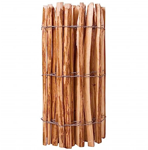 Generico Staccionata in Legno di Nocciolo 90x500 cm,Articoli di ferramenta,riere e recinzioni,Pannelli per recinzioni,Marrone,15.1 kg,43137