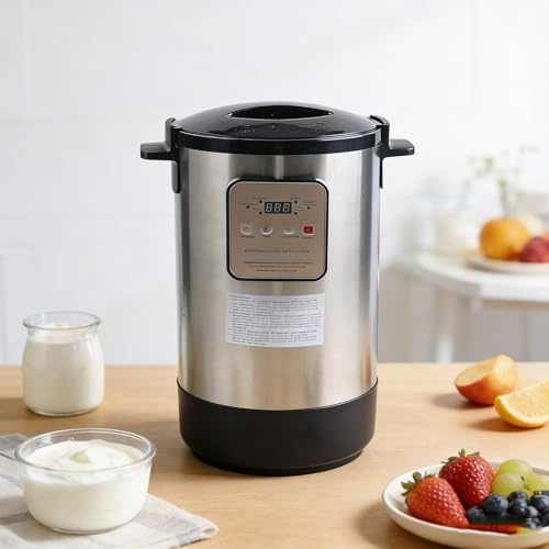 ORIDLECTAL Macchina per Yogurt Greco, Yogurtiera, Fermentatore, Controllo Automatico di Tempo e Temperatura, per Realizzare Vino di Riso Dolce, Aceto, Aglio in Casa 12L