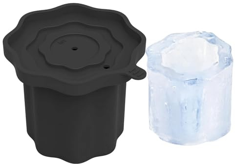 Ice Cylinder Mould, Reusable Food-Safe Mould, Cup Maker, Cocktail Ice Moulds, for Cocktails, Whiskey, Drinks, Tea, Kitchen, Parties, Drinks, Food, Camping, Chocolate, Sweets