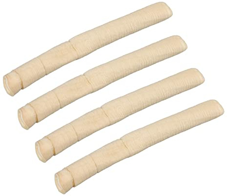 Aramox Tripa de Colágeno Comestible Tripas de Colágeno para Salchichas de 24 Mm Tubo Seco de Piel de Vaca y Celulosa Microcristalina 4 Piezas para Jamón Salchicha Crujiente Relleno Casero