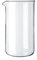 Bodum 1508-Ersatzglas, 8 Tassen, 1,0 l, 34 oz, Durchmesser 9,6 cm, H 18 cm, Durchsichtig