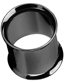 Piercingfaktor Unisex Flesh Tunnel Ohr Schraub Ear Plug Piercing Tribal Edelstahl Schraubverschluss Ohrpiercing Double Flared 10mm Schwarz