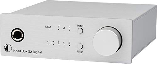 Pro-Ject Head Box S2 Digital Mikro High End Kopfhörerverstärker (Head Box S2 Digital, Silber)