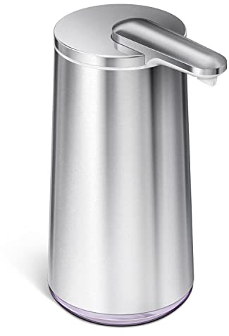 Simplehuman Schaum-Sensorspender, Edelstahl, Silber, 295 ml