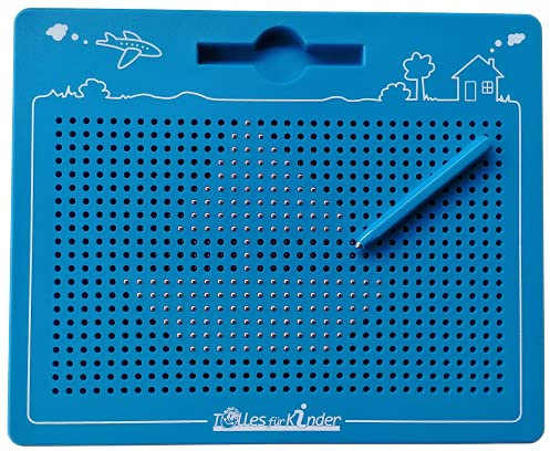 TollesfürKinder Magnetspiel für Kinder - Zaubertafel mit Kugeln und Stift - Tolle Beschäftigung Kinder ab 3 - Das magische Magnet Spiel für die stressfreie Autofahrt