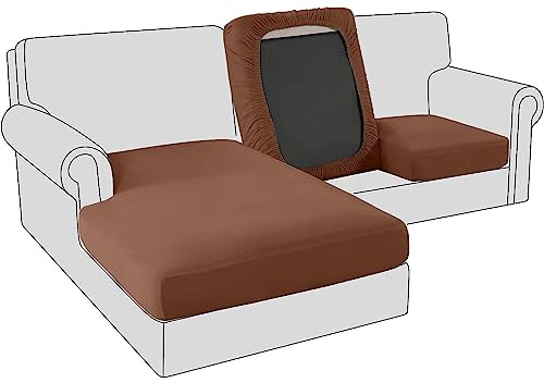 BXFUL copriseduta Divano Copri Elastico Cuscini Seduta sedie Arredamento copricuscini coprisedie Telo Impermeabile coprisedia Cuscino Elasticizzato copricuscino divani (1 Posto,caffè)